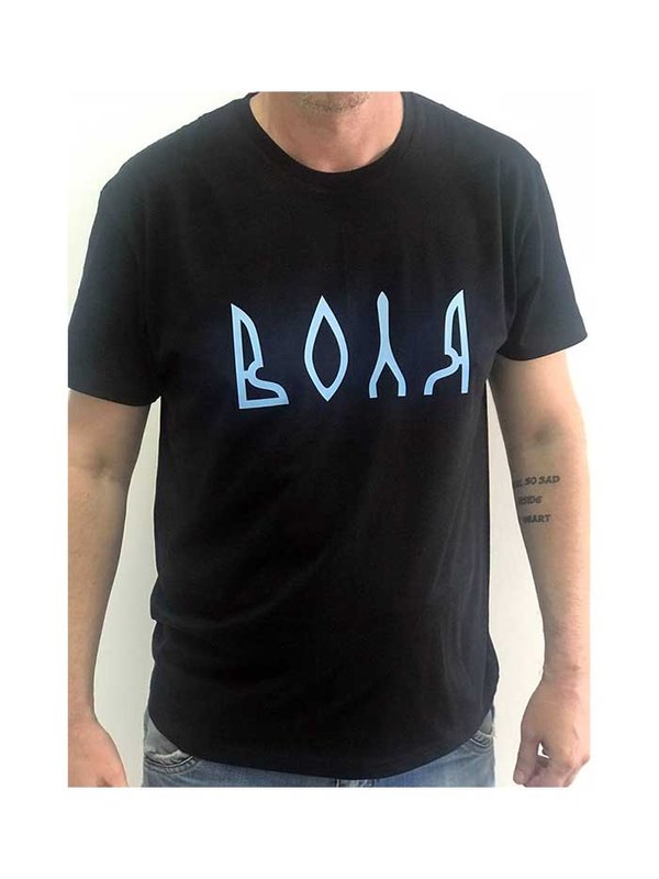 Men's patriotic t-shirt: "VOLYA", black, XS