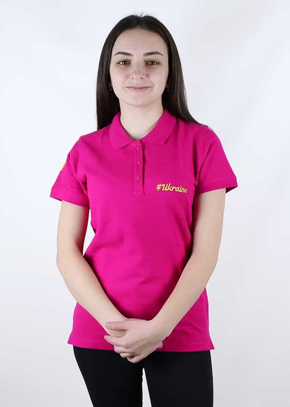 Women's polo shirt Ethno-City Ukraine Malinova (6039), S