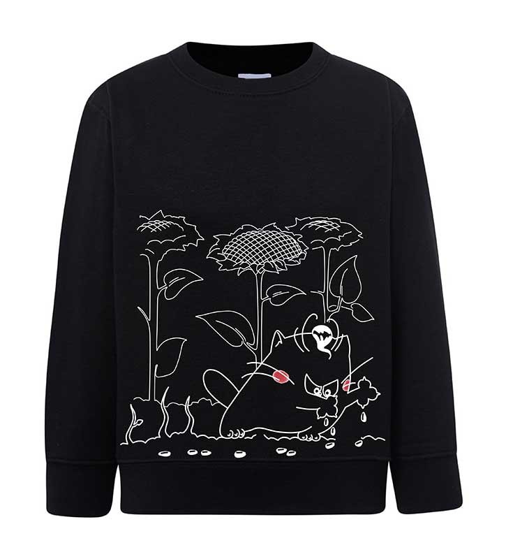 Sweatshirt (sweater) for children Sonyakhy, black, 92/98cm
