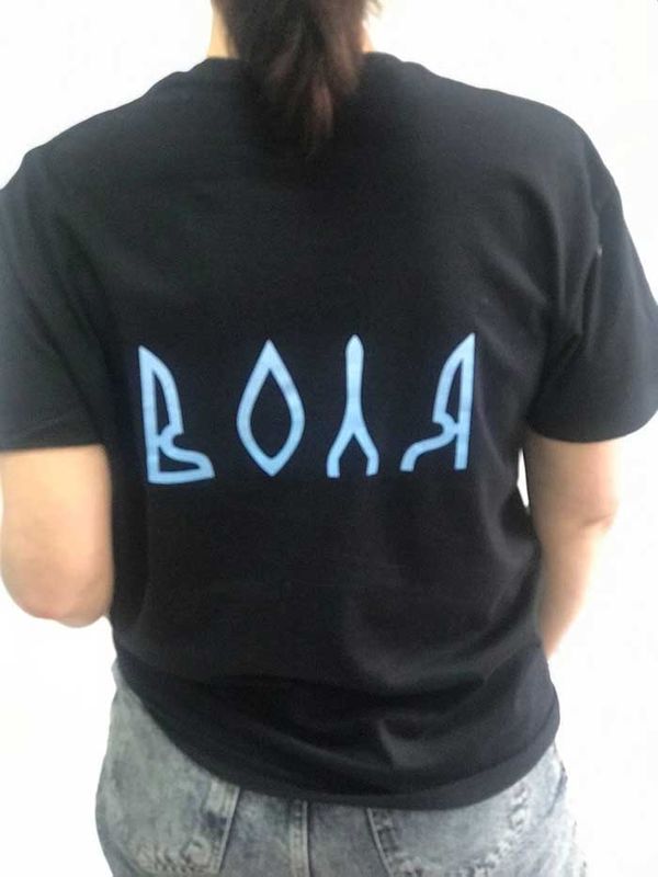 Women's t-shirt "VOLYA", black, S