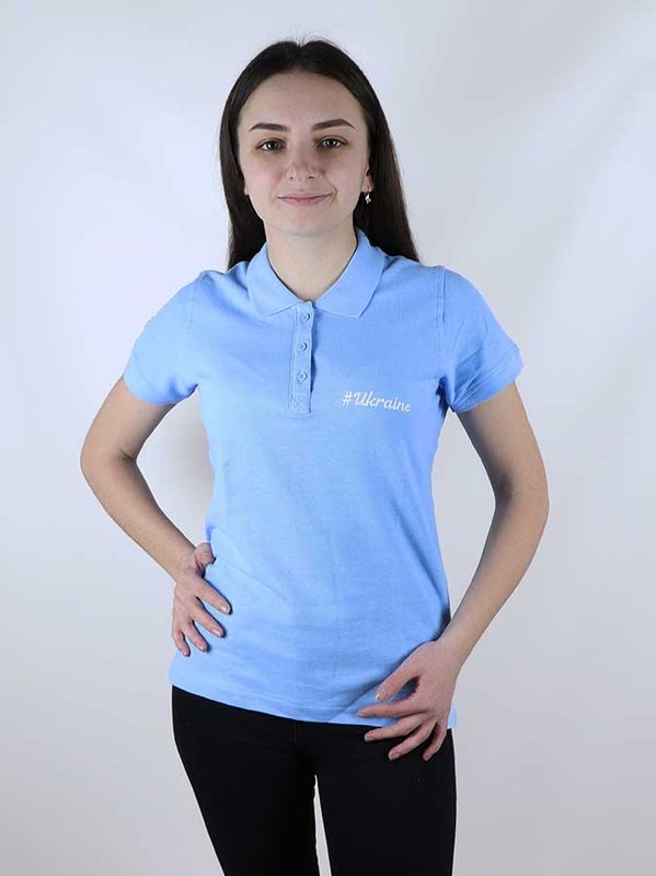 Damska koszulka polo Ethno-City Ukraine Blue (6030), S