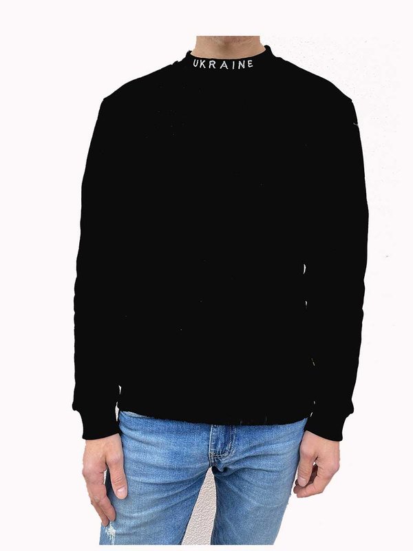 Sweater (sweatshirt) for men Ukraine NEW, black, S