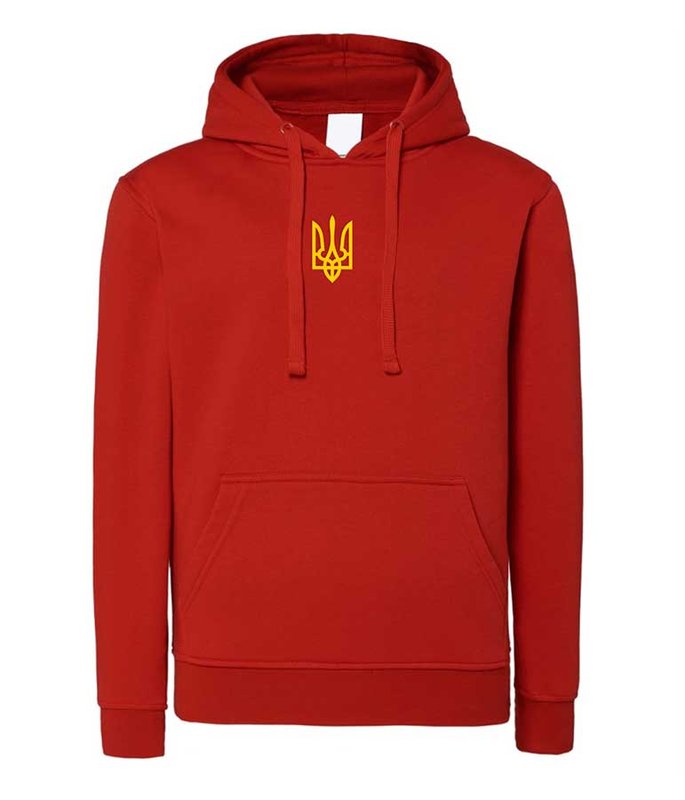 copy_Women's hoodie Trident embroidered, red color, S