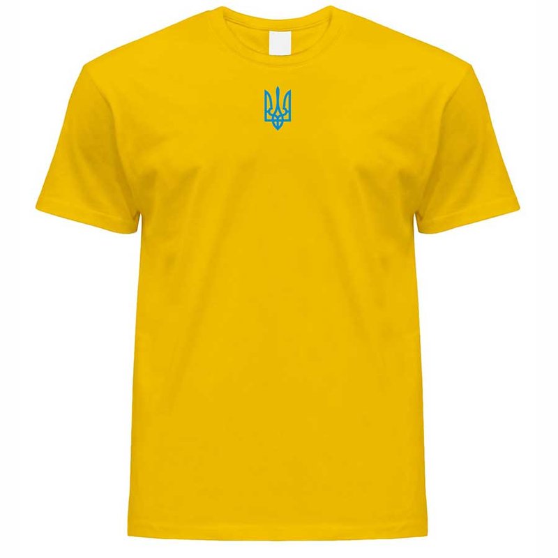 Męska koszulka patriotyczna: „TREND HAFTOWANA”, żółty, XS