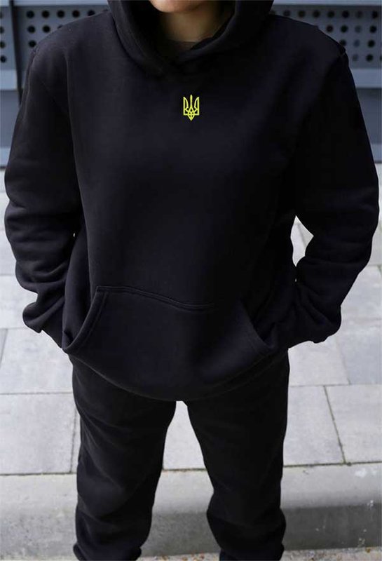 Women's winter sports suit black Trident yellow premium, XS