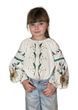 Дитяча вишиванка Boho Romashka білі - льон, 104/110 см