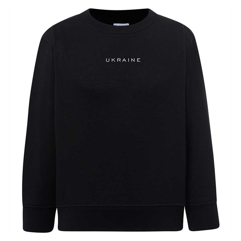 Sweatshirt (sweater) for girls Ukraine, black, 92/98cm
