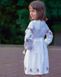 Дитяча вишита сукня: «КВІТКОВА НІЖНІСТЬ», лляна, 80/86  см