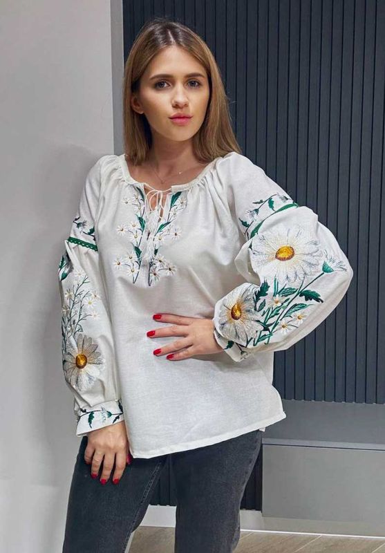 Жіноча вишиванка Boho Ромашка, 40