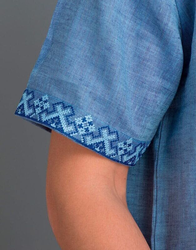 Вишиванка чоловіча Родинне коло, льон - короткий рукав, 6XL
