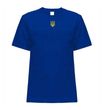 Men's Patriotic T-Shirt: EMBROIDERED TRISUN, Blue, XS