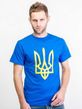 Men's patriotic t-shirt: "TRIZUB", blue, M