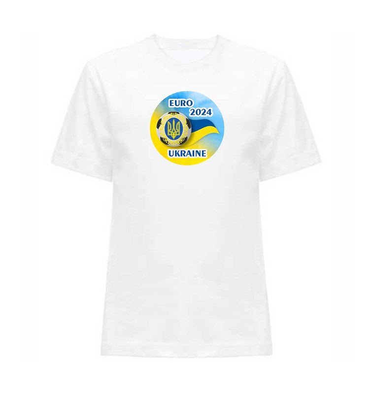 Men's Patriotic T-Shirt: EURO2024, White, XS