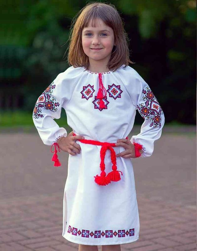 Дитяча вишита сукня: «ПЕРЛИНА КАРПАТ», 80/86cm