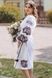 Sukienka damska haftowana w Kwiaty Francuskie - fiolet, 48