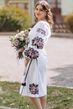 Жіноче плаття вишиванка Французькі Квіти - фіолетові