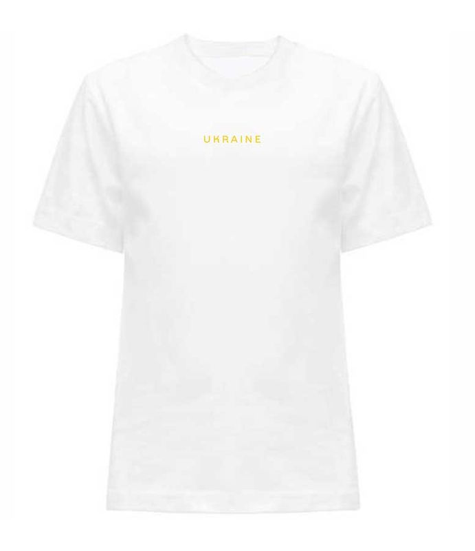 T-shirt for girls Ukraine embroidered, white, 3-4 years