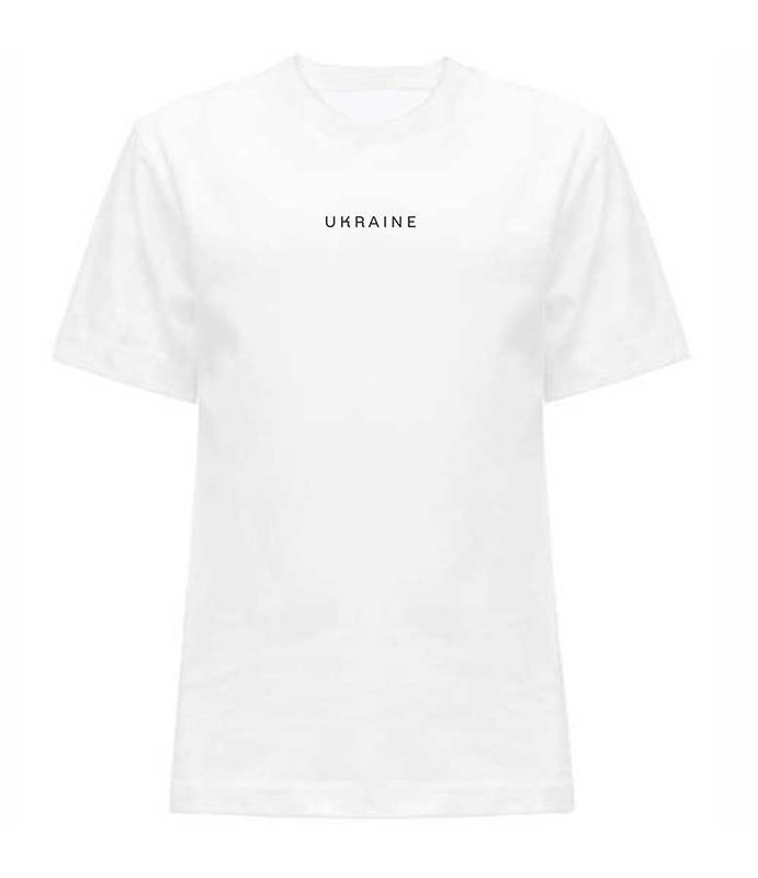 T-shirt for girls Ukraine embroidered, white, 3-4 years