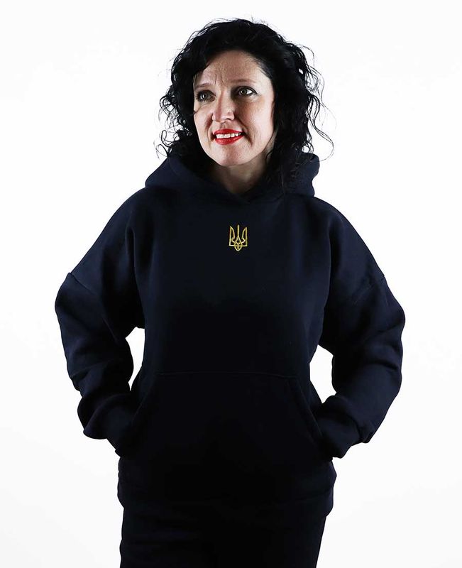 copy_Women's winter sports suit black #Ukraine KM028 premium, XS