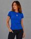 Women's t-shirt with embroidered Trident, blue, S