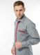 Men's gray PLANK shirt with red embroidery, 38