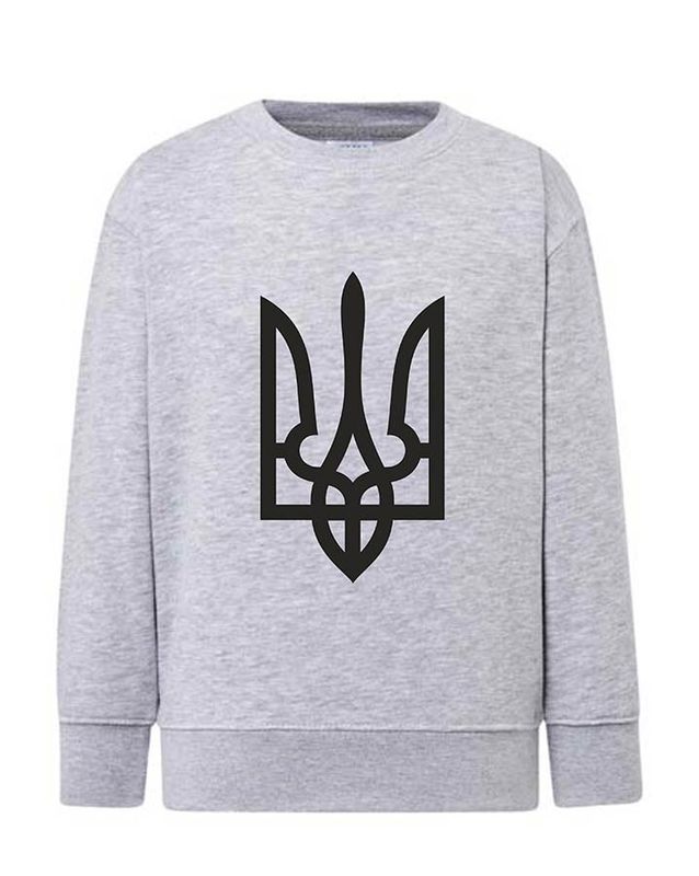 Sweatshirt (sweater) for girls Trident black, gray, 92/98cm