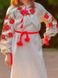 Дитяча вишита сукня: «ФЕЄРІЯ», червона вишивка, 152/158 см