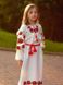 Дитяча вишита сукня: «ФЕЄРІЯ», червона вишивка, 152/158 см