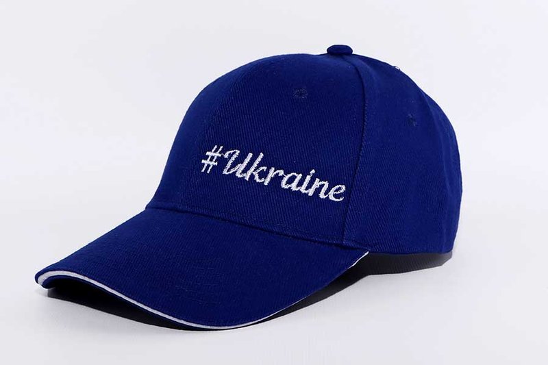 Кепка бейсболка #Ukraine, синяя, One Size