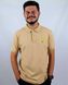 Men's Patriotic Polo T-Shirt: Trident Embroidery, Sand, XS
