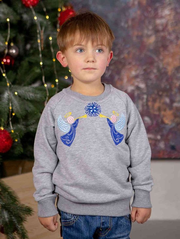 Angelica gray sweatshirt for boys, 92/98cm