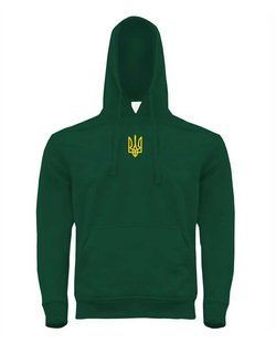 Męski skinny z haftem Trident, kolor ciemnozielony, XS
