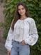 "Svitlolad" women's embroidered shirt made of hemp fabric with gold embroidery., 40