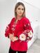 Жіноча вишиванка Boho Ромашка - червона, 50