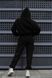 Зимовий костюм спортивний жіночий чорний Тризуб преміум, XS
