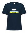 Чоловіча патріотична футболка: «Корабель», темно-синя